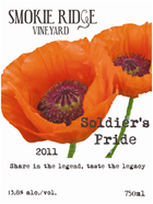 Smokie Ridge Vineyard Soldier's Pride White 2011